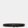 Adrien Brody Travel Collection Belt In Black Leather