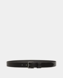 Adrien Brody Travel Collection Belt In Black Leather