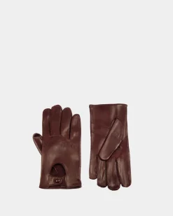 Adrien Brody Travel Collection Gloves In Brown Leather