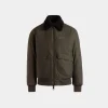 Adrien Brody Travel Collection Blouson In Olive Green Nylon