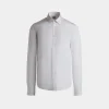 Adrien Brody Travel Collection Long Sleeve Shirt In White Cotton