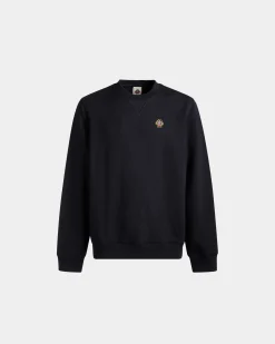 Adrien Brody Travel Collection Crewneck Sweatshirt In Navy Blue Cashmere Blend