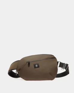 Adrien Brody Travel Collection Crossbody In Military Green Nylon