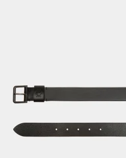 Adrien Brody Travel Collection Belt In Black Leather