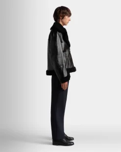 Adrien Brody Travel Collection Blouson In Black Leather