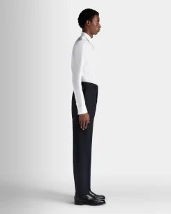 Adrien Brody Travel Collection Long Sleeve Shirt In White Cotton