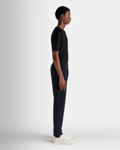 Adrien Brody Travel Collection Sweatpants In Navy Blue Cashmere Blend