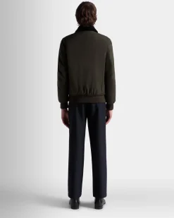 Adrien Brody Travel Collection Blouson In Olive Green Nylon