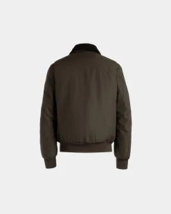 Adrien Brody Travel Collection Blouson In Olive Green Nylon