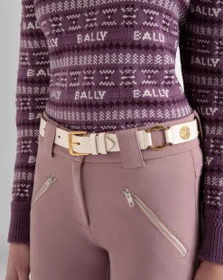 Arkle 85 cm Belt in White Leather