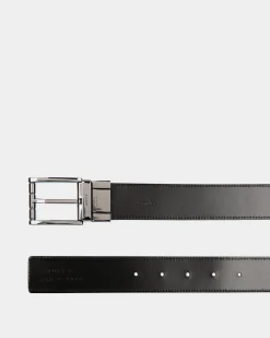 Astory 35mm Reversible And Adjustable Belt In Black Leather