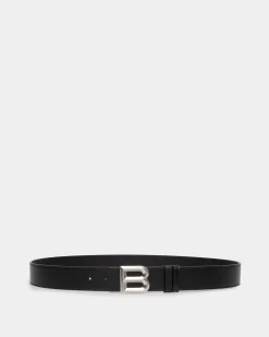 B Bold 35mm Belt In Black Leather