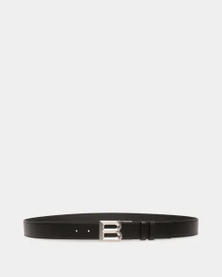 B Bold 35mm Reversible And Adjustable Belt in Black Leather