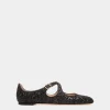 Ballyrina Flat In Black Glitter