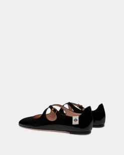 Ballyrina Flat In Black Patent Leather