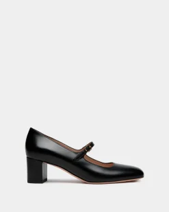 Ballyrina Mary-Jane Pump In Black Leather