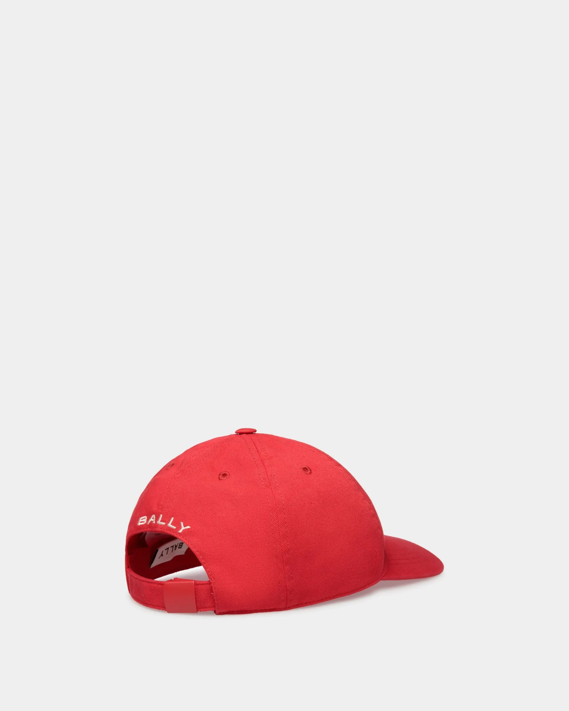 Baseball Hat in Candy Red Cotton