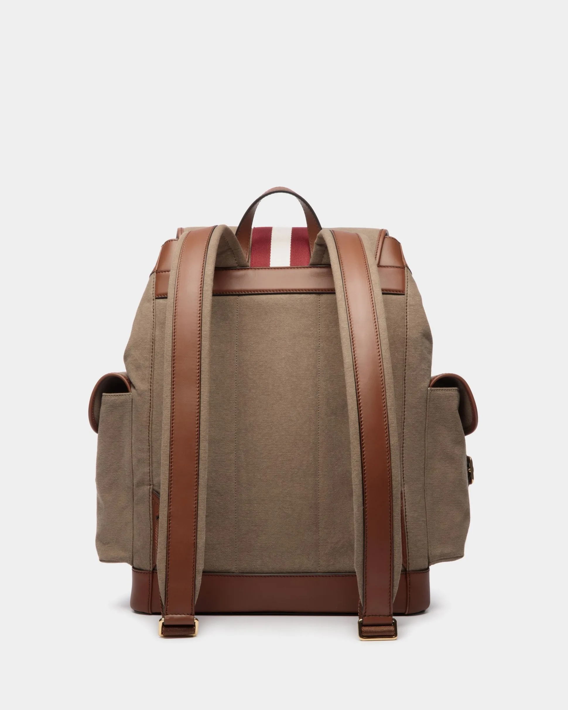 Beckett Backpack In Khaki Cotton Canvas