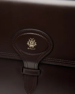 Beckett Briefcase In Ebano Leather