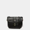 Beckett Crossbody Bag in Black Leather
