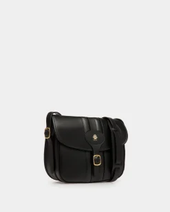 Beckett Crossbody Bag in Black Leather