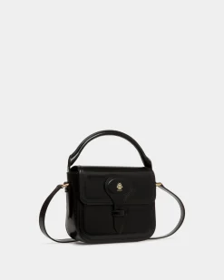 Beckett Minibag In Black Brushed Leather
