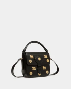 Beckett Minibag In Black Leather with Studs