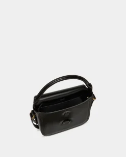 Beckett Minibag In Black Brushed Leather