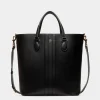 Beckett Tote In Black Leather
