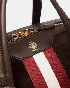 Beckett Weekender in Ebano Suede And Leather