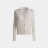 Beige Cardigan in Beige Silk Blend
