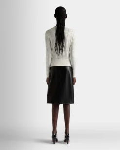 Beige Cardigan in Beige Silk Blend