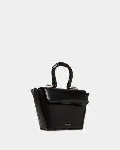 Belle Minibag In Black Brushed Leather