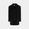 Blazer In Black Cotton Corduroy