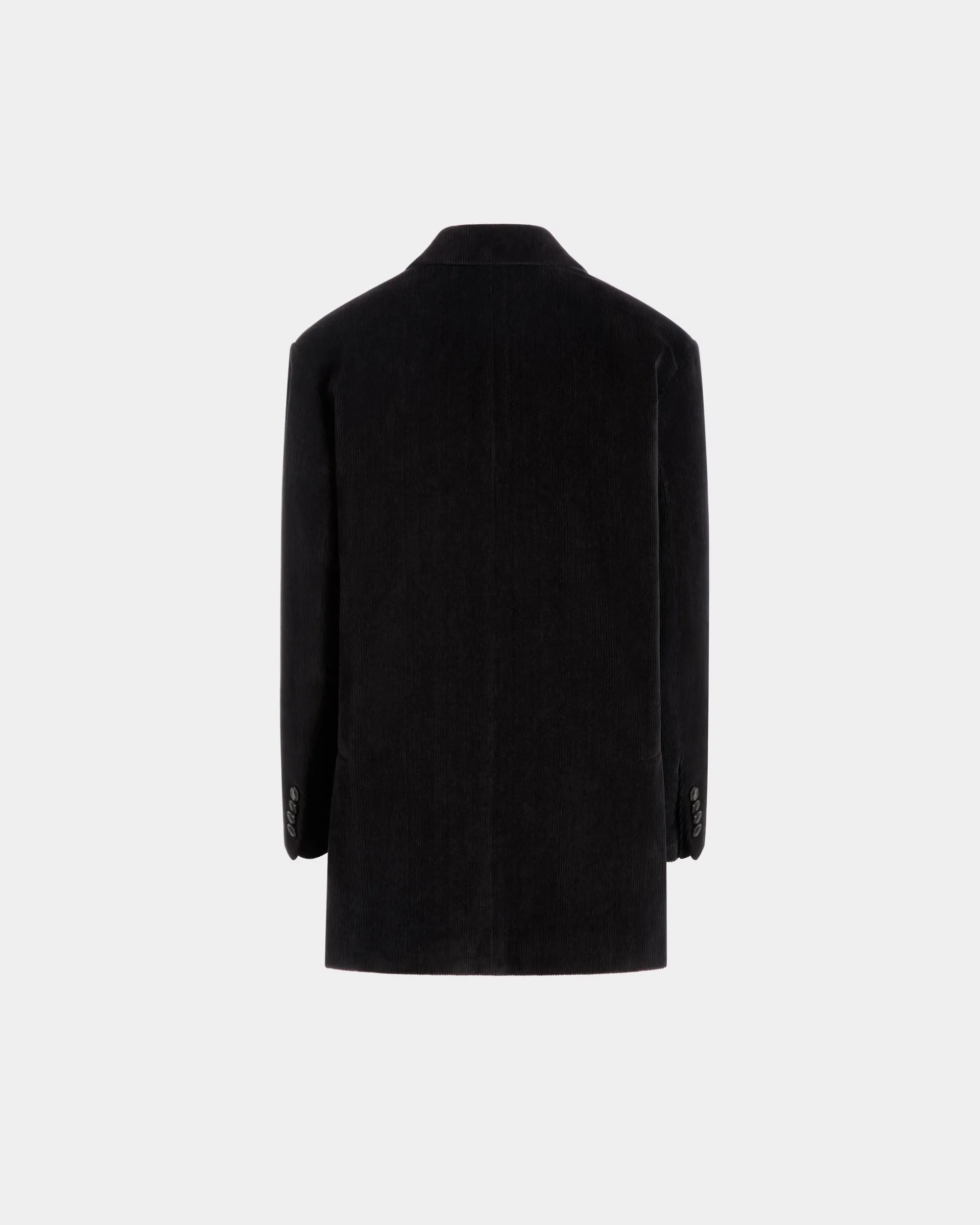Blazer In Black Cotton Corduroy