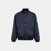 Bomber in Dark Blue Nylon