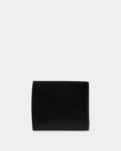 Busy Bally Bifold Wallet in Black Leather