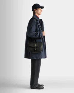 Coat in Navy Blue Nylon