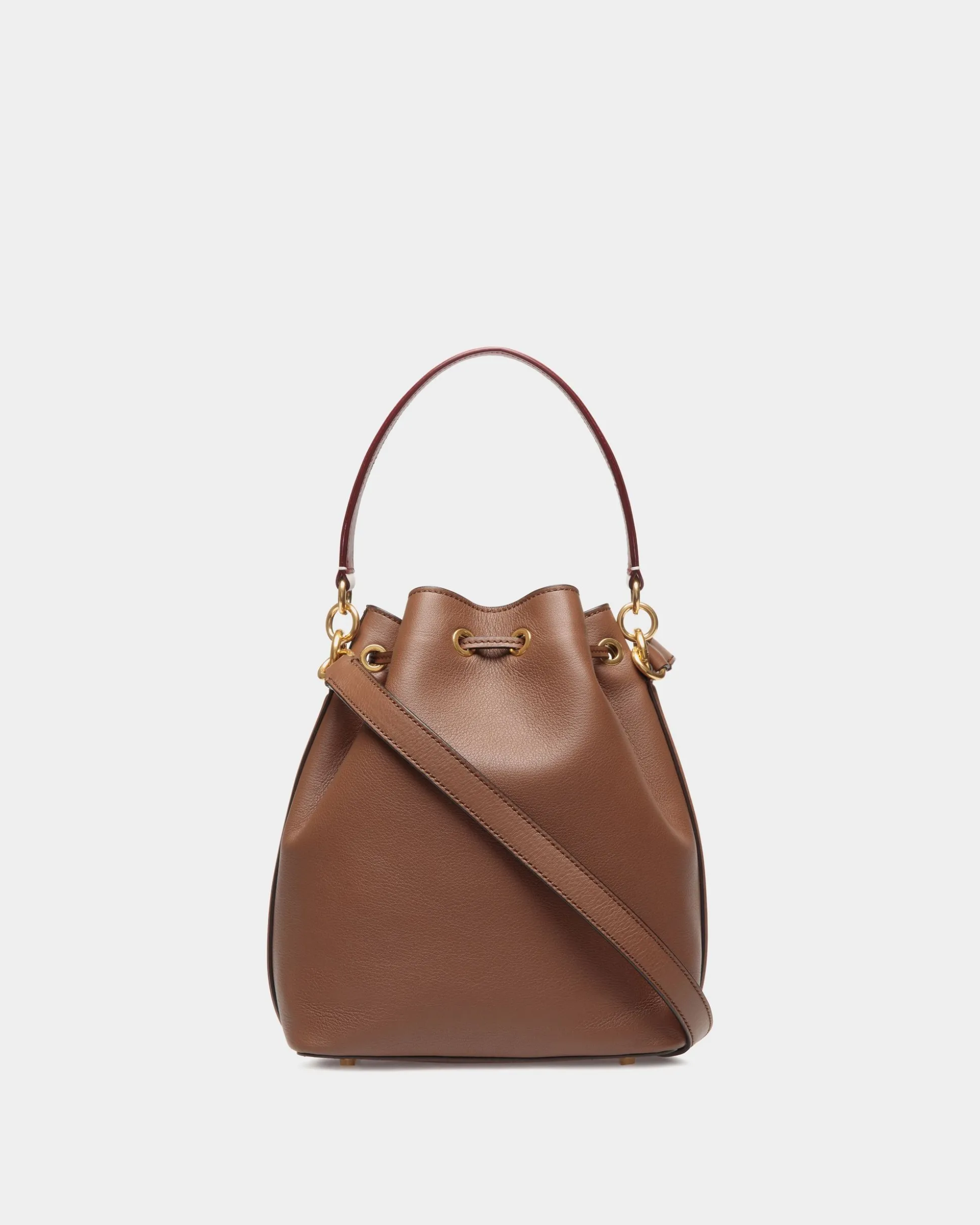 Code Bucket Bag In Brown Leather