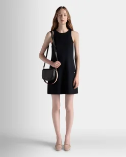 Code Crossbody Bag In Black Leather