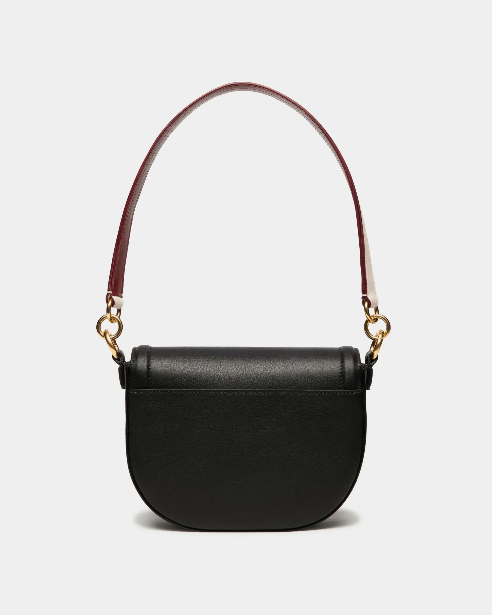Code Crossbody Bag In Black Leather