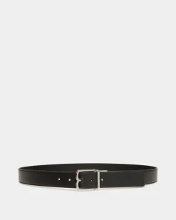 Country 35mm Reversible And Adjustable Belt In Black Leather