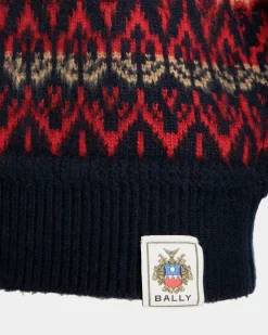 Crewneck Sweater In Multicolor Wool