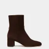 Daily Emblem Bootie in Ebano Suede