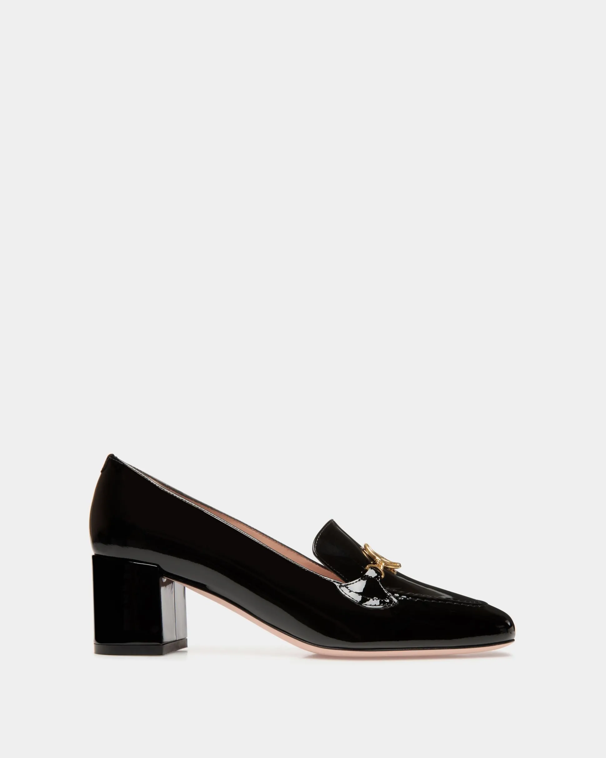 Daily Emblem Pump in Black Patent Leather