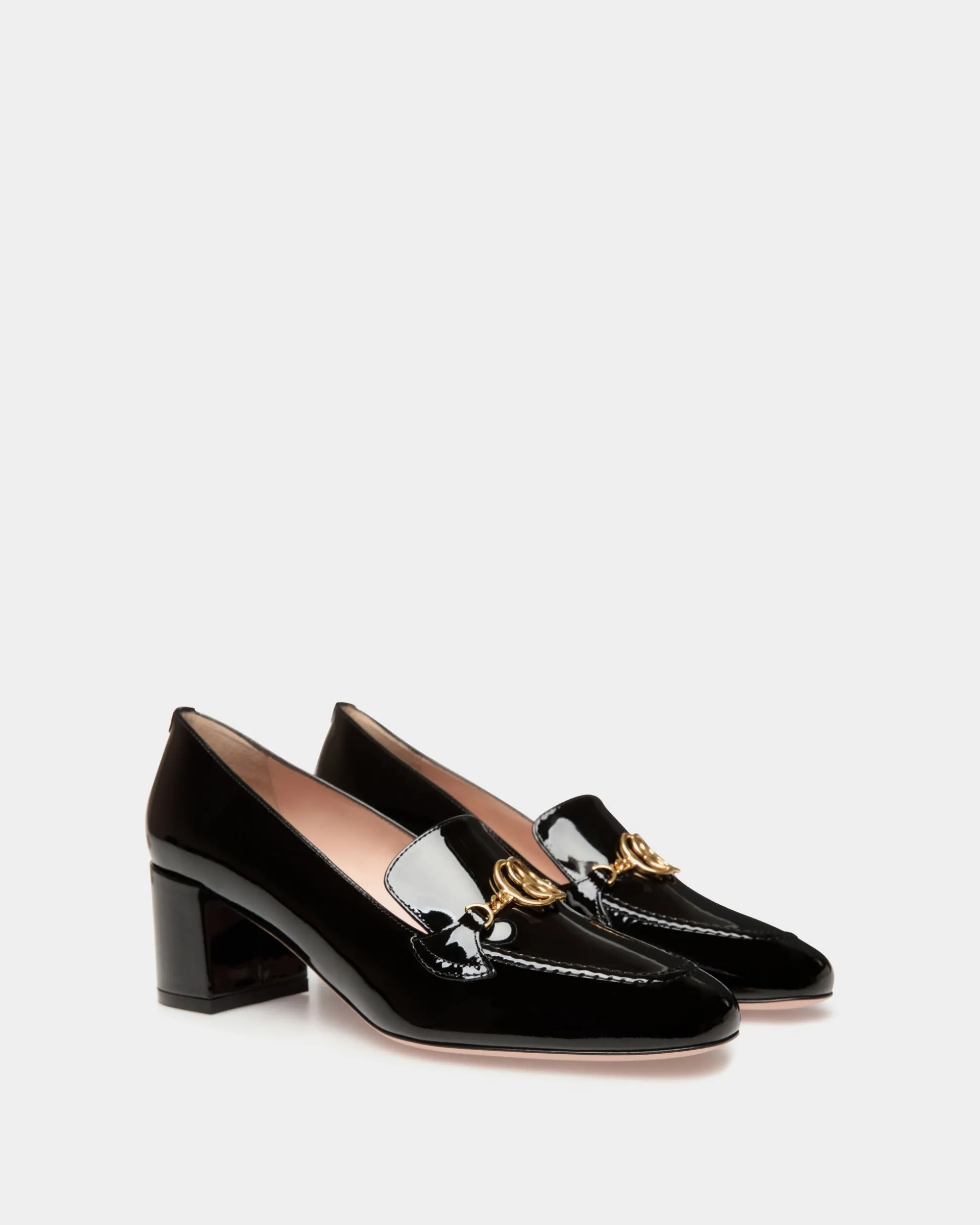 Daily Emblem Pump in Black Patent Leather
