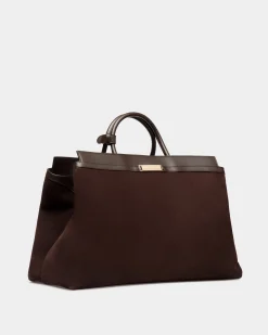 Deco Weekender in Ebano Suede And Leather