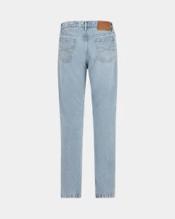 Denim Pants In Light Indigo Cotton