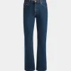 Denim Pants in Medium Blue Cotton