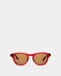 Dieter Sunglasses In Red Acetate